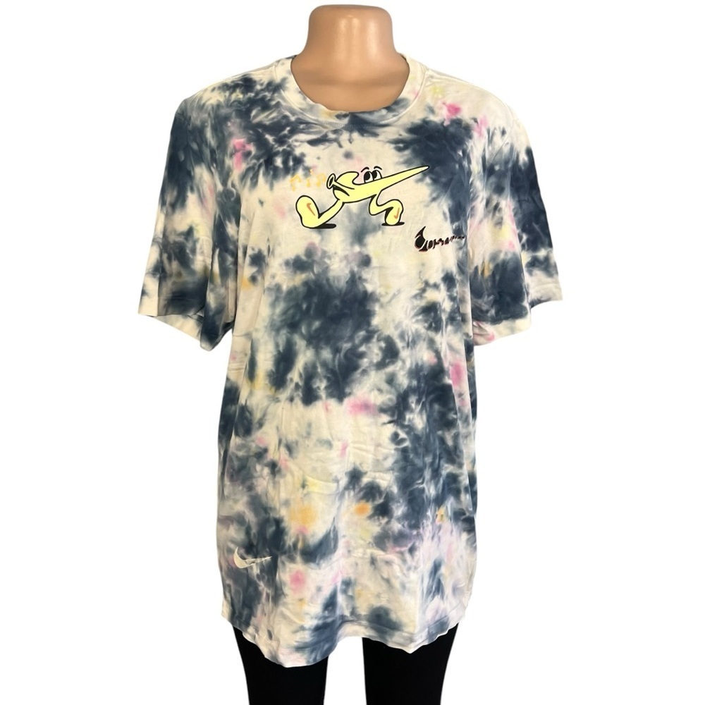 Nike Festival Graphic Blue Tie Dye T-Shirt - Picture 3 of 10